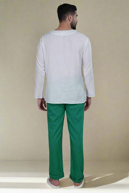 Vibrant Bird Harmony Kurta