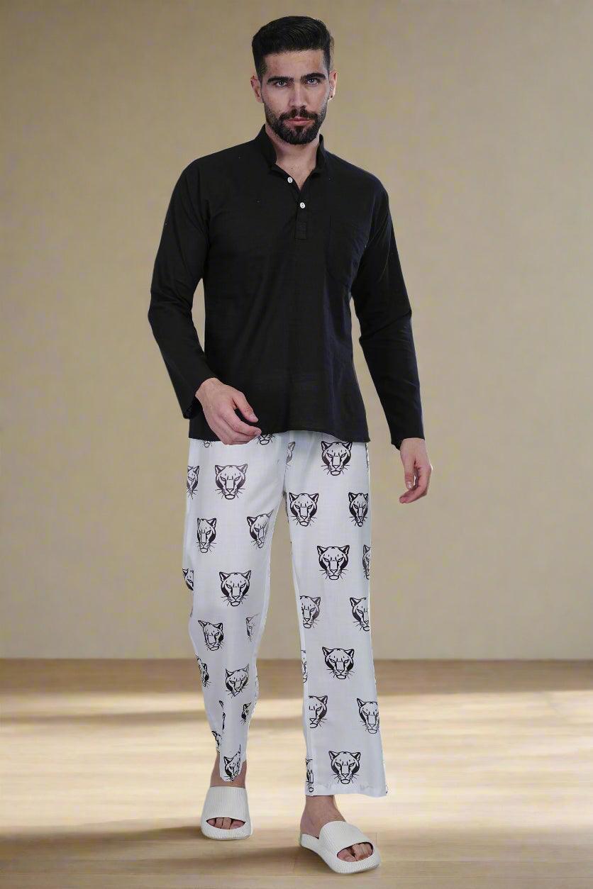 Tiger Pride Print Pajama - Nirmal Online