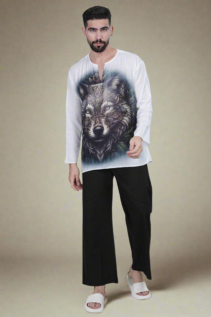 Wolf Harmony Kurta