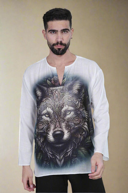 Wolf Harmony Kurta