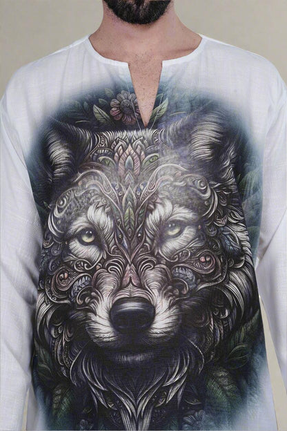 Wolf Harmony Kurta