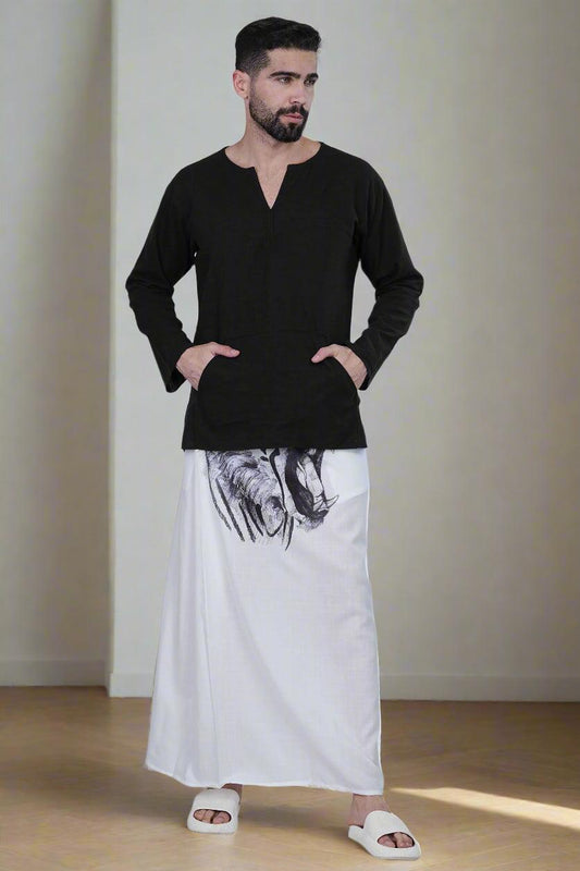 Lion Print PajamaLungi