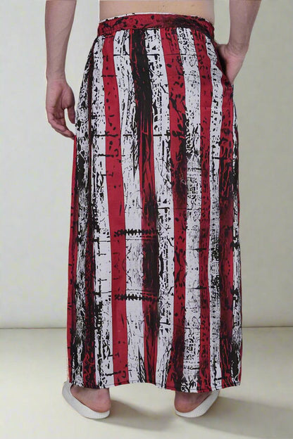 Stars & Stripes Printed PajamaLungi