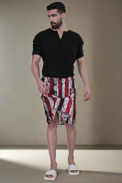 Stars & Stripes Printed PajamaLungi