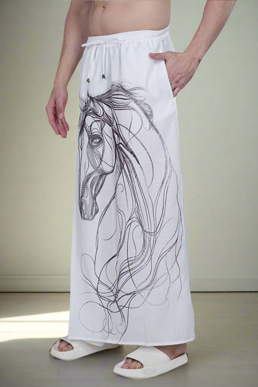 Horse Digital Print Pajama Lungi