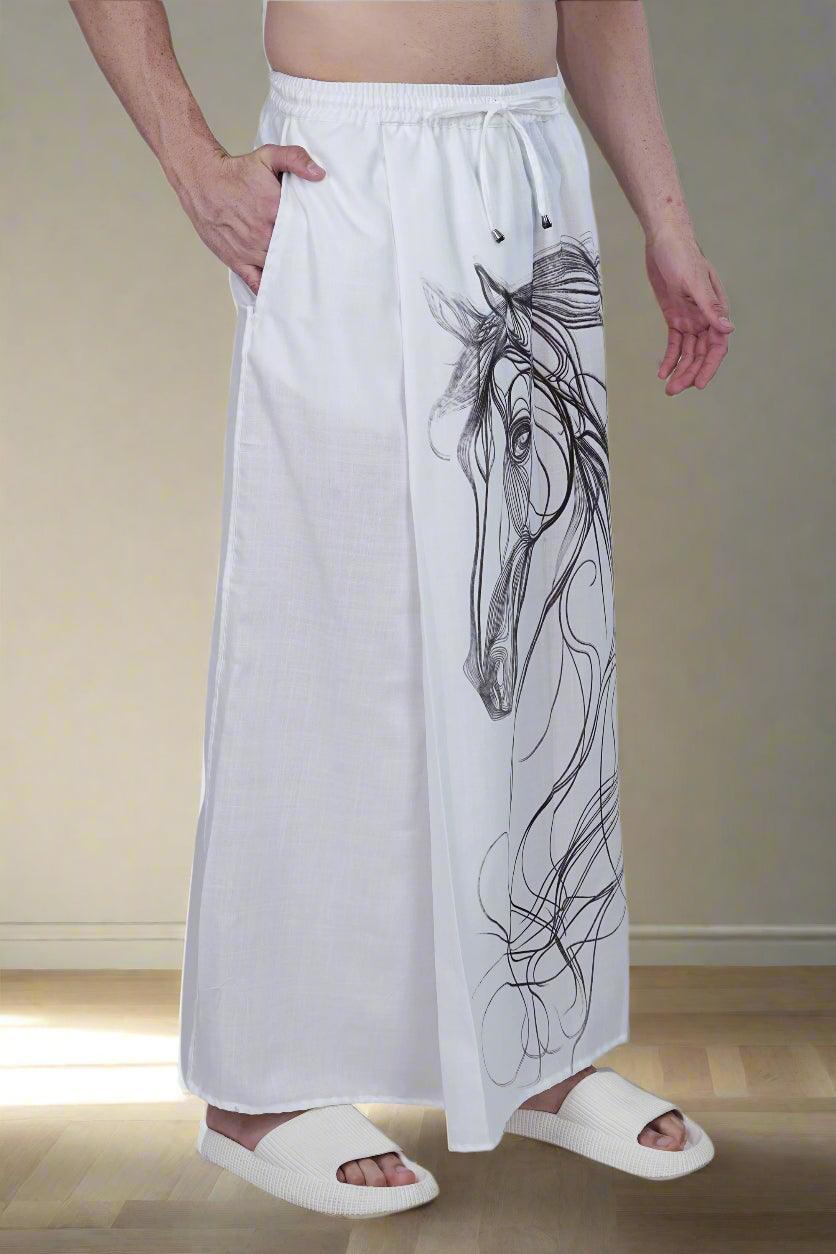 Horse Digital Print PajamaLungi - Nirmal Online