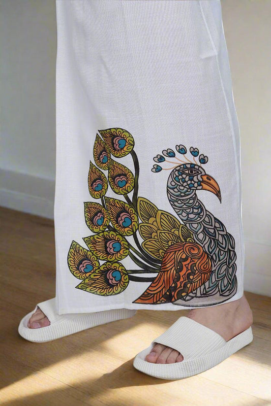 Peacock Print PajamaLungi