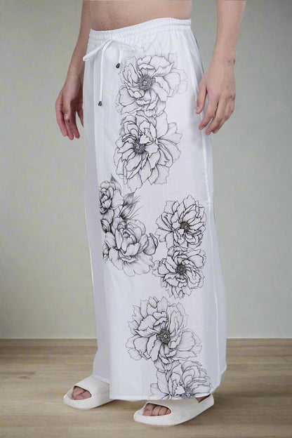 Floral Digital Printed PajamaLungi