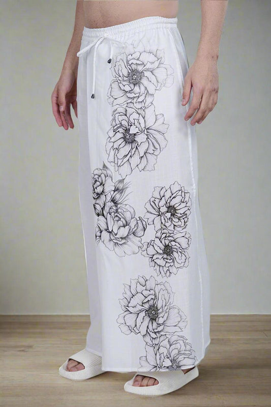 Floral Digital Printed PajamaLungi