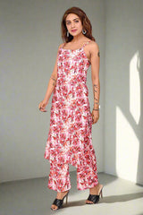 Premium Quality Digital Printed Tunic Dress for Women in Pink Colour