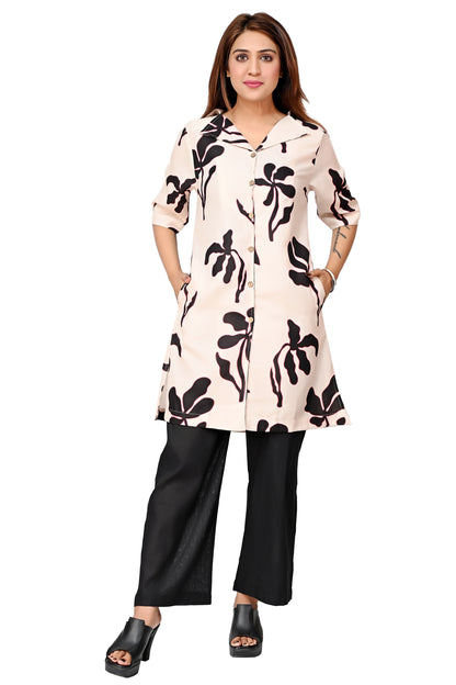 Women Floral Printed Kurta with Straight Pants
