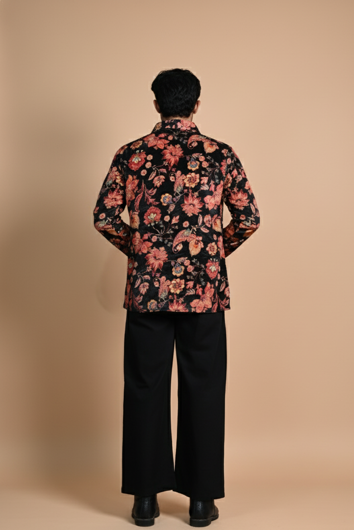 Black Cotton Pajama For Men