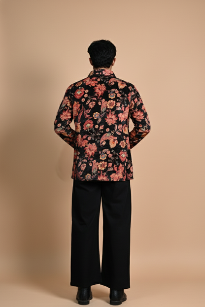 Black Cotton Pajama For Men's