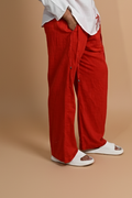 Red Cotton Pajama For Men