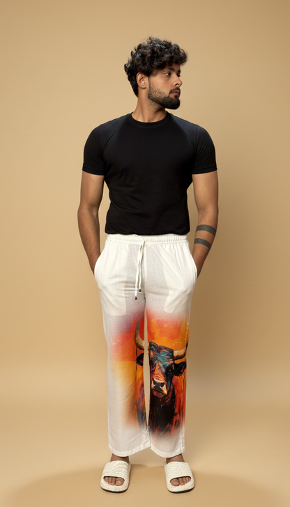 Men Bull Art Pajama
