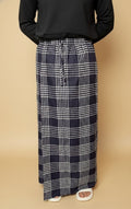 Men Classic Navy Blue Checked PajamaLungi