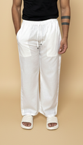 Men Plain White Pajama
