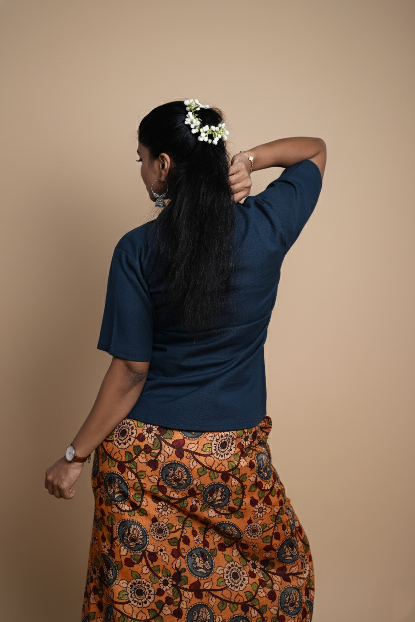 Women Tree Leaves Printed Pajamalungi