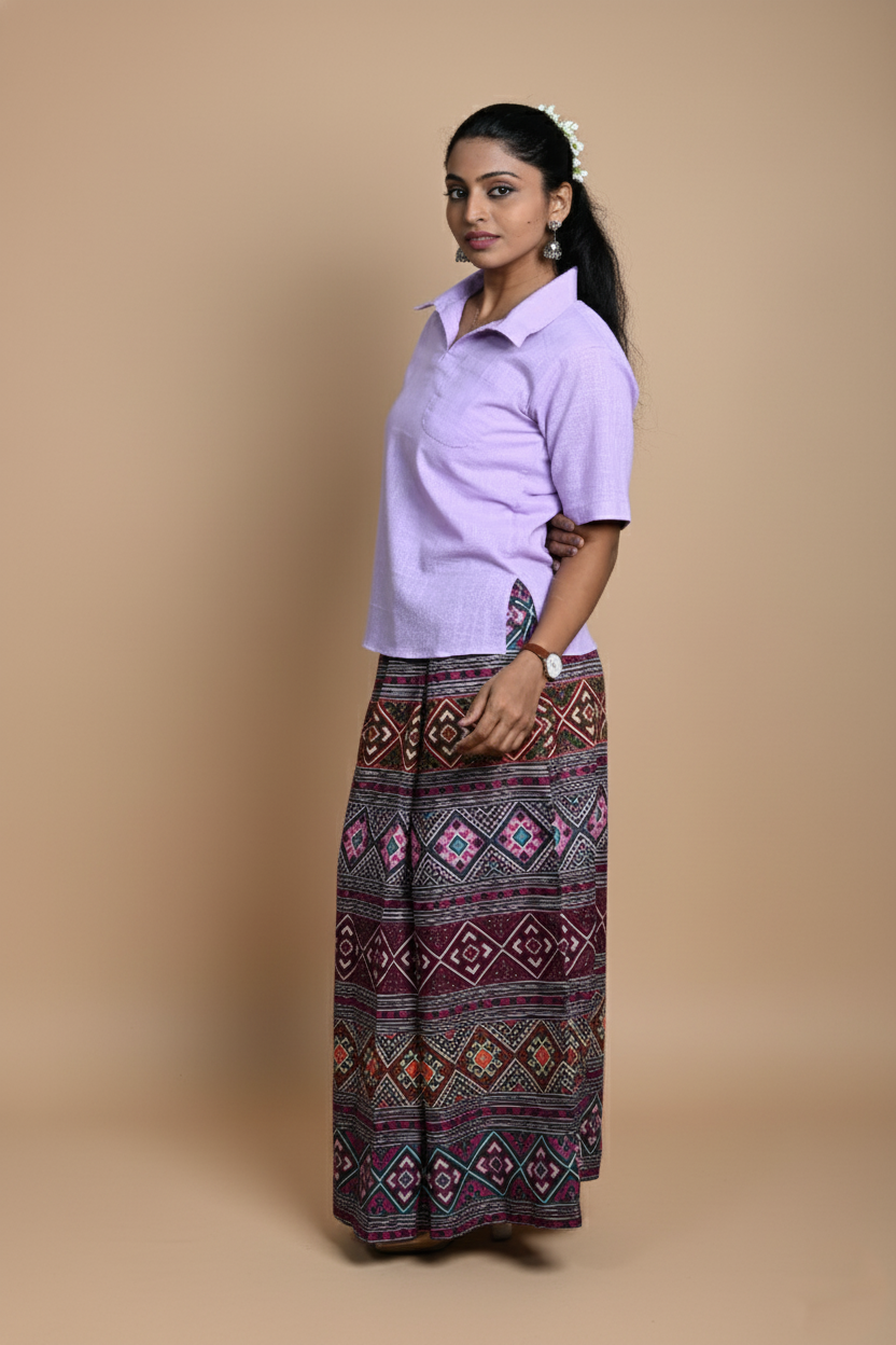 Women Diamond shape multicolor pajamalungi