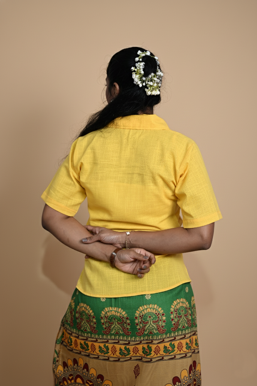 Women Peacock dubble face coffe color and multicolor Pajamalungi
