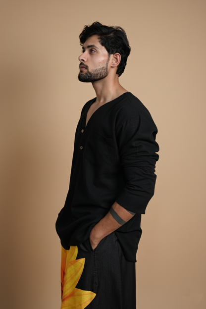 Sunflower Black  Pajamalungi