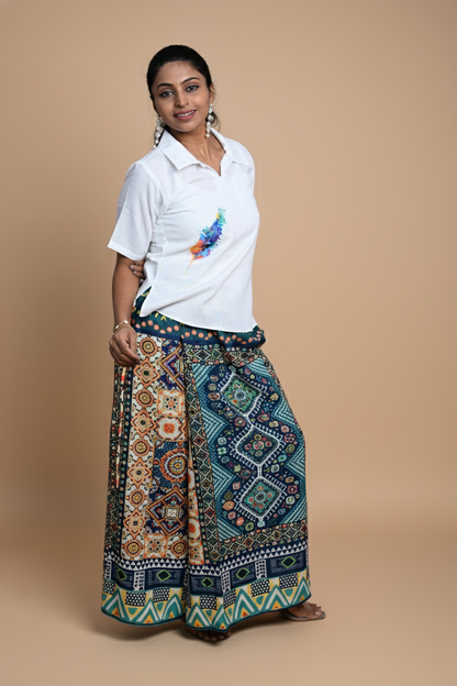 Women Plaid multicolor checked Pajamalungi