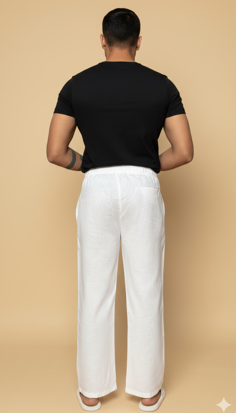 Men White Expression Face Print Pajama