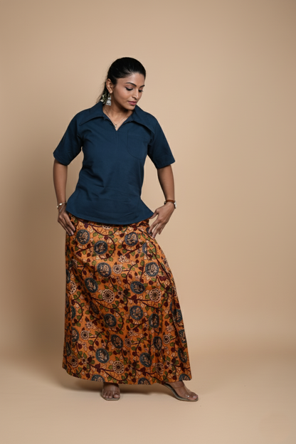 Women Tree Leaves Printed Pajamalungi