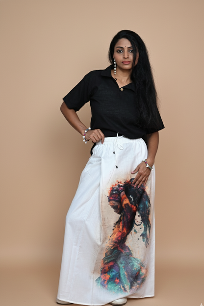 Women Colorful Dog Digital  Print Pajamalungi