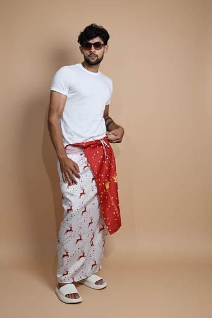 Red Snow/Lamppost Pajamalungi