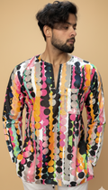 Men’s Abstract Design Casual Kurta