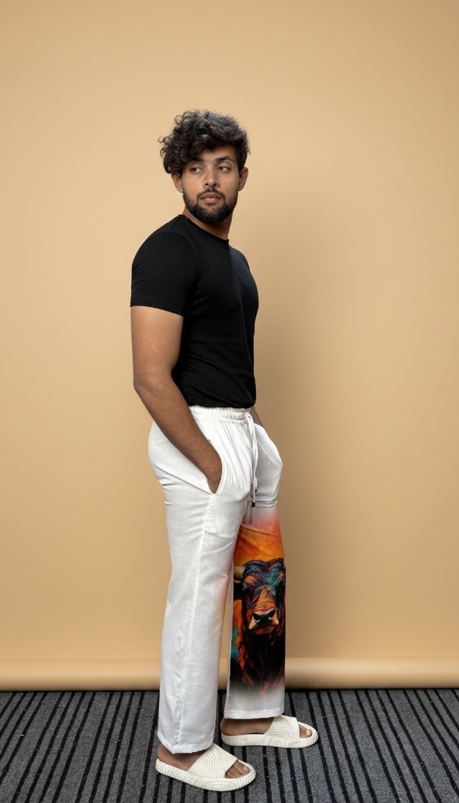 Men Bull Art Pajama