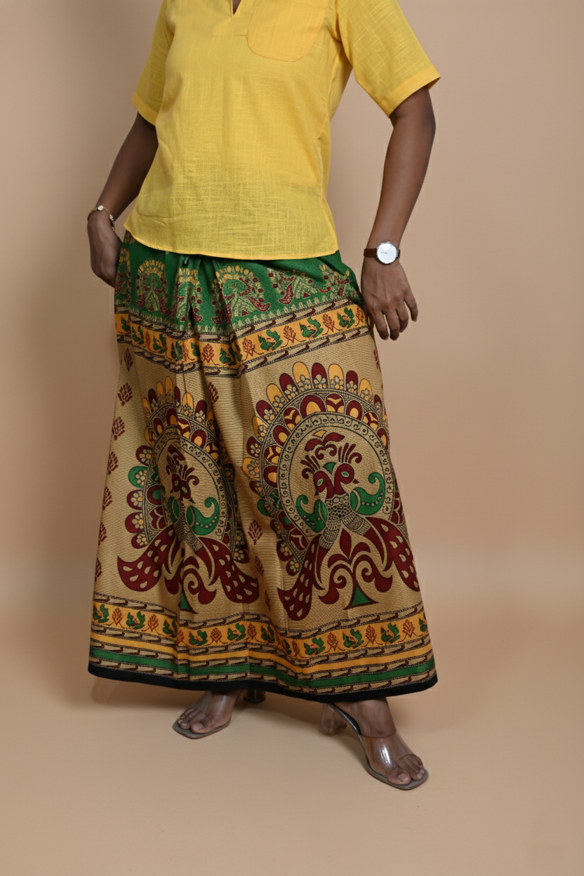 Women Solid Yellow Halfsleeve Kurti