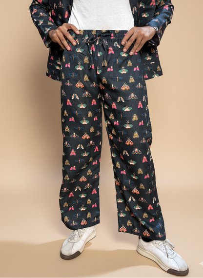 dark green royal butterfly pajama for men