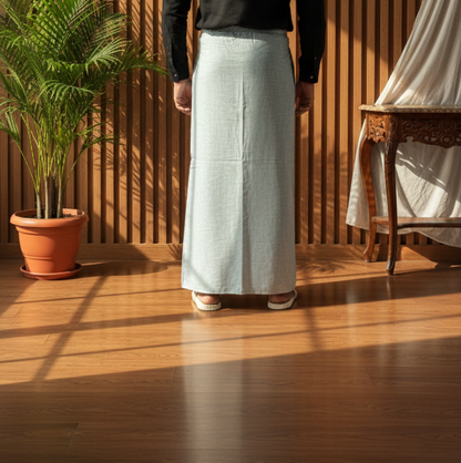 Men's Sky Blue Color With Green Stripe Pajamalungi