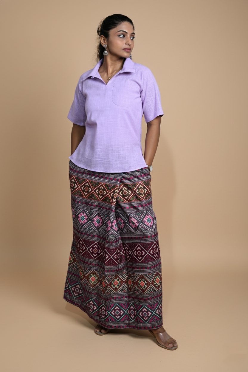 Women Diamond shape multicolor pajamalungi