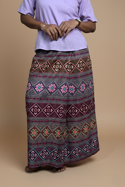 Women Solid Violet Halfsleeve Kurti