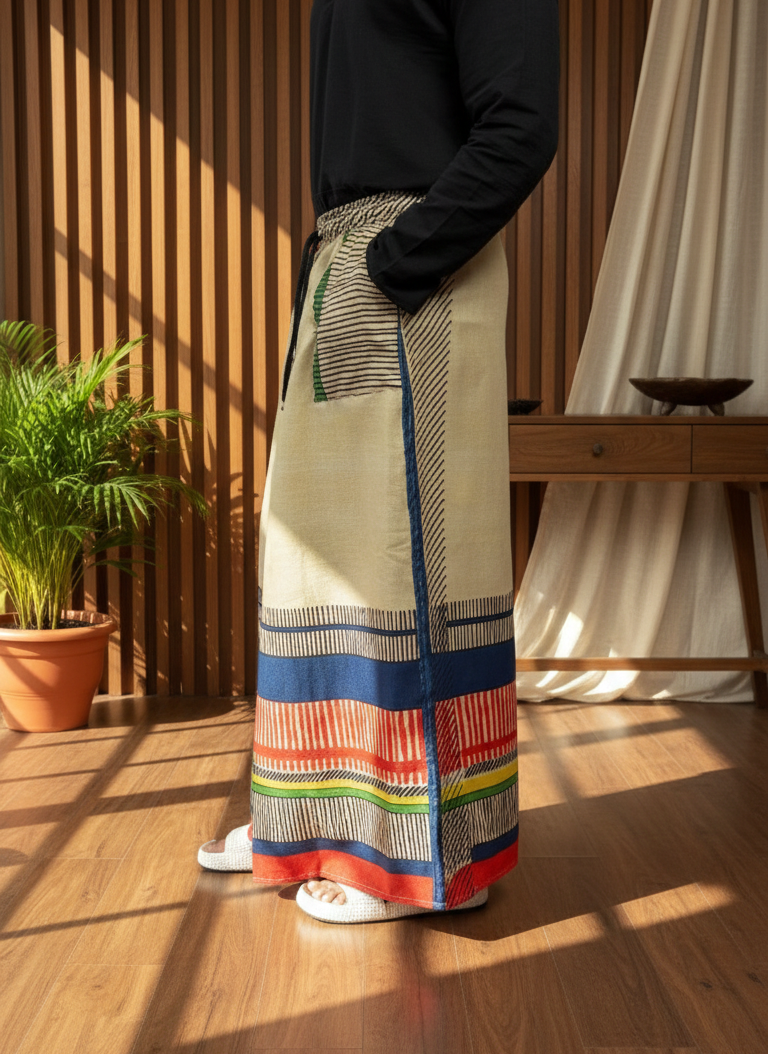 Men's Multicolor Geometric Print Pajamalungi