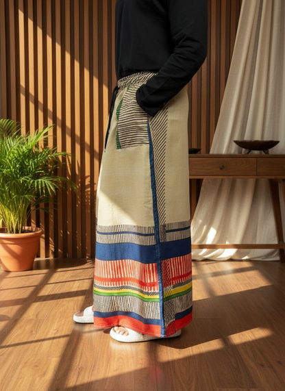 Men's Multicolor Geometric Print Pajamalungi