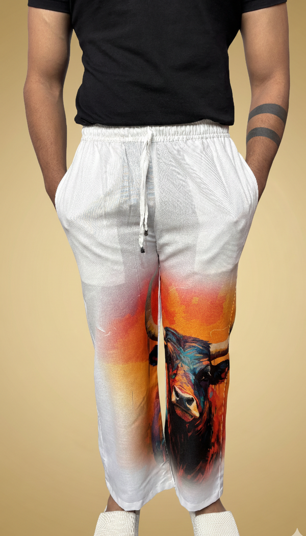 Men Bull Art Pajama