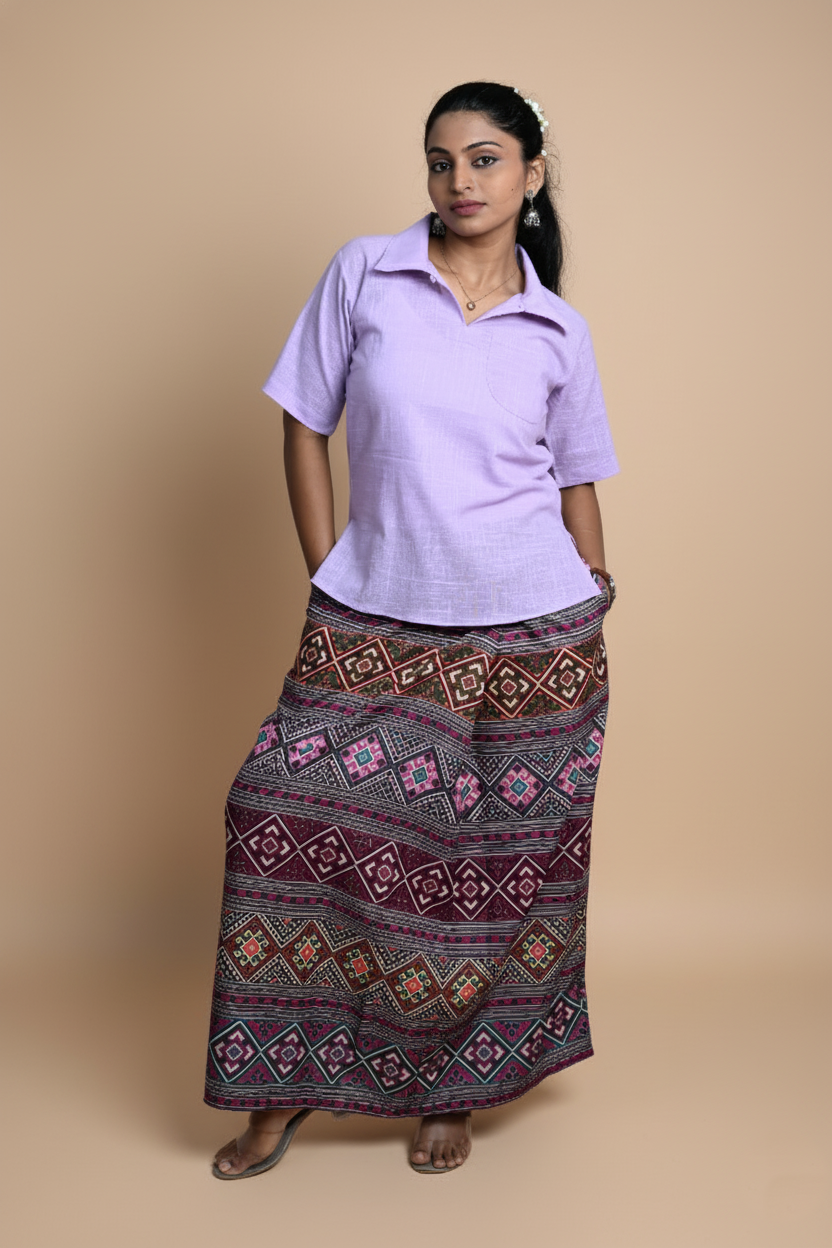 Women Diamond shape multicolor pajamalungi