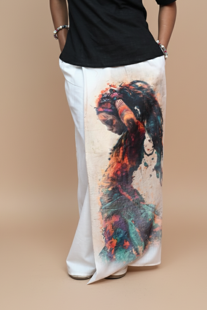 Women Colorful Dog Digital  Print Pajamalungi