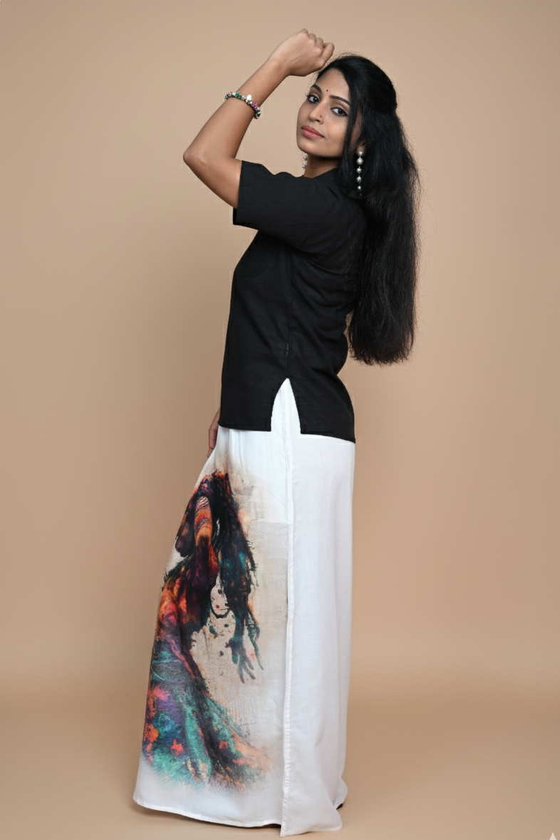 Women Colorful Dog Digital  Print Pajamalungi