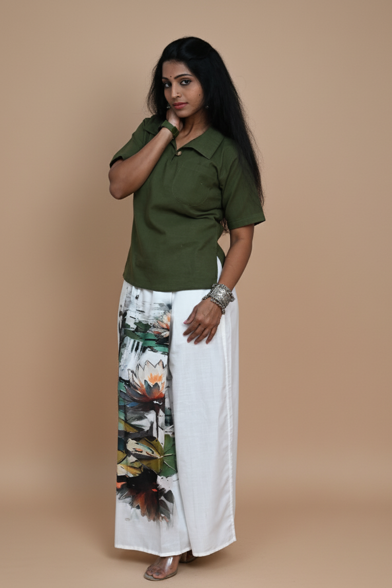 Women Serene Lotus Ensemble Pajamalungi