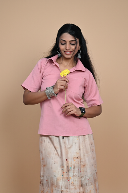 Women Lotus Pond Printed Pajamalungi