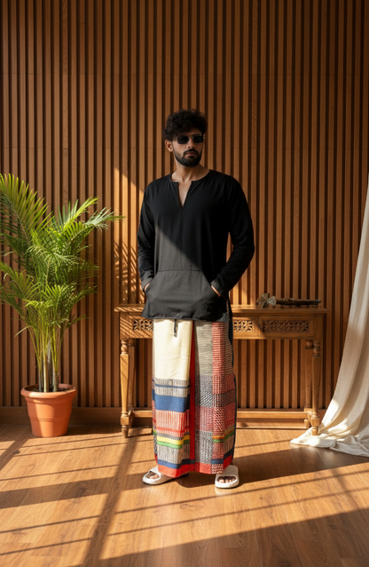 Men's Multicolor Geometric Print Pajamalungi