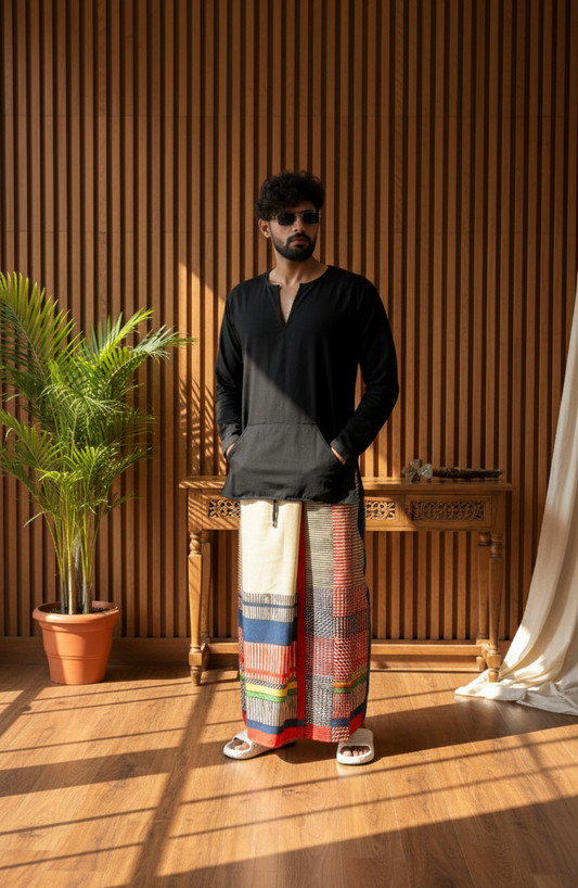 Men's Multicolor Geometric Print Pajamalungi