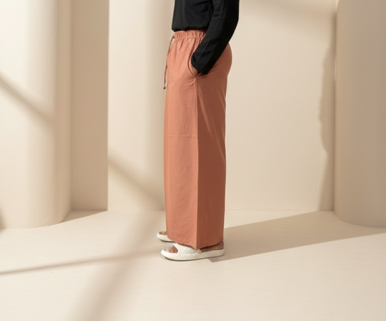 Men's Peach/Tan Color With Grey Stripe Pajamalungi