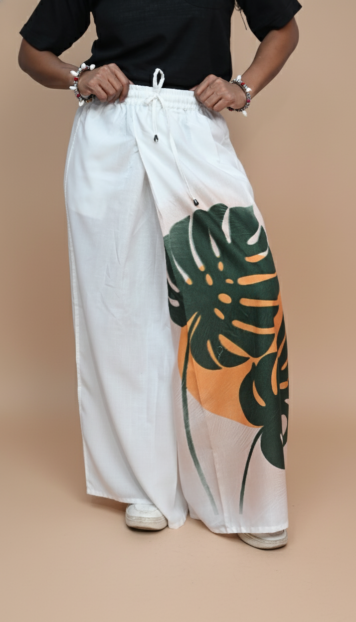 Women Tropical Monstera Leaf Pajamalungi