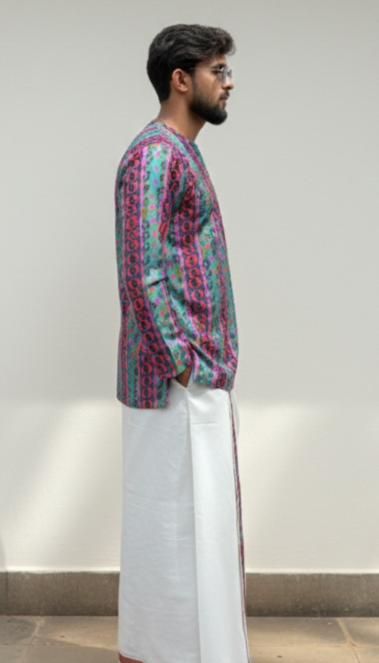 Men Vertical Multicolor Pattern – Full Sleeve